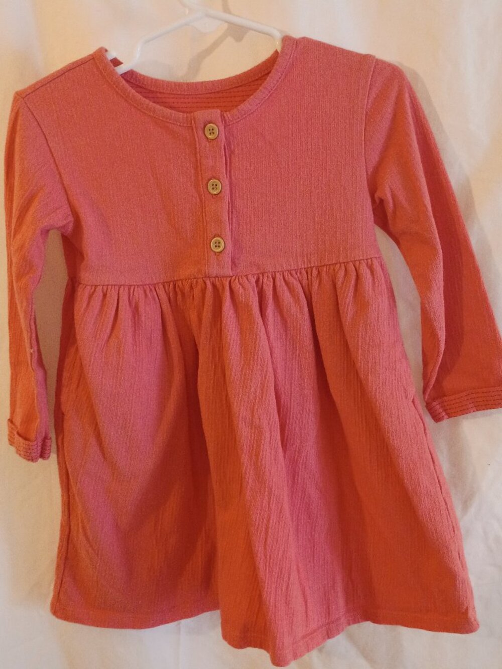 NWOT! Cat and Jack Toddler Girls Size 2T Long Sleeve Dress with Pockets